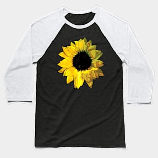 Sunflowers - Yellow Sunflower Closeup Baseball T-Shirt